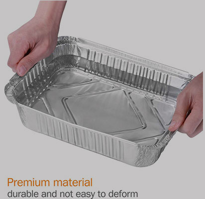 Oblong aluminum foil pan MT-SQ230 Oblong aluminum foil pan MT-SQ230