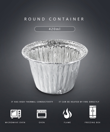 Round foil take-out pan MT-R120A Round foil take-out pan MT-R120A