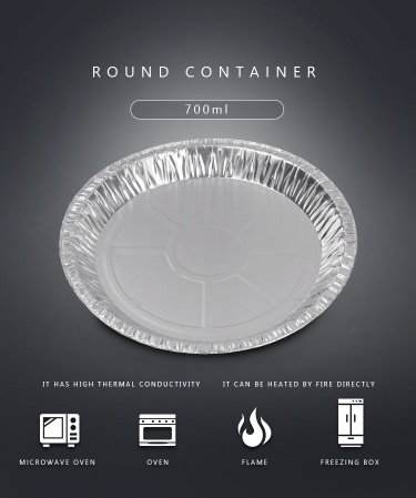 Round foil take-out pan MT-R225 Round foil take-out pan MT-R225